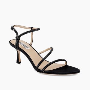 Badgley Mischka Black Satin heels